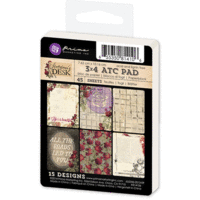 Prima - Stationers Desk Collection - 3 x 4 Artist Trading Card Pad
