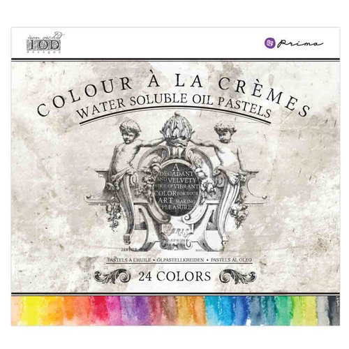 Prima - Colour A La Cremes - Water Soluble Oil Pastels - 24 Colors
