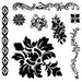 Prima - Iron Orchid Designs - Clear Acrylic Decor Stamps - Fleur