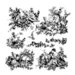 Prima - Iron Orchid Designs - Clear Acrylic Decor Stamps - Pastoral Toile