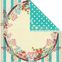 Prima - Strawberry Kisses Collection - 12 x 12 Double Sided Paper - Cupcake