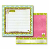 Prima - So Cute Collection - 12 x 12 Double Sided Paper - Noteworthy, CLEARANCE