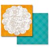Prima - Paisley Road Collection - 12 x 12 Double Sided Paper - Dandiya, CLEARANCE