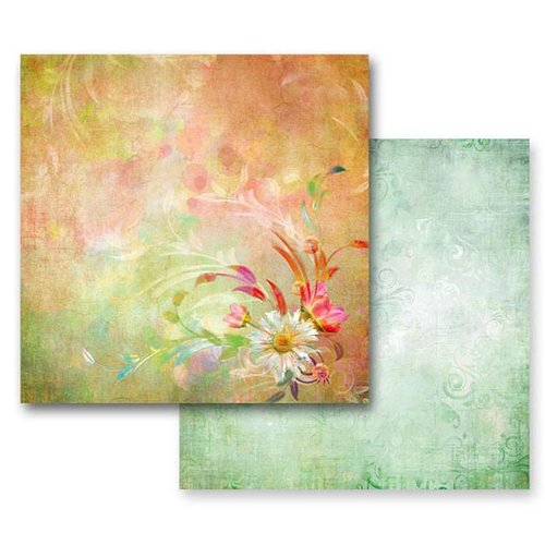 Prima - Fairy Flora Collection - 12 x 12 Double Sided Paper - Sunny Day