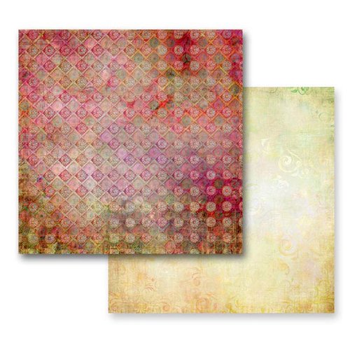 Prima - Fairy Flora Collection - 12 x 12 Double Sided Paper - Summer Storm