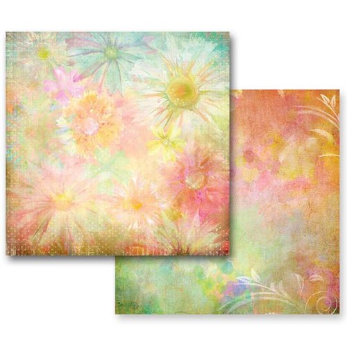 Prima - Fairy Flora Collection - 12 x 12 Double Sided Paper - Sunlight Daisies