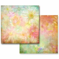 Prima - Fairy Flora Collection - 12 x 12 Double Sided Paper - Sunlight Daisies