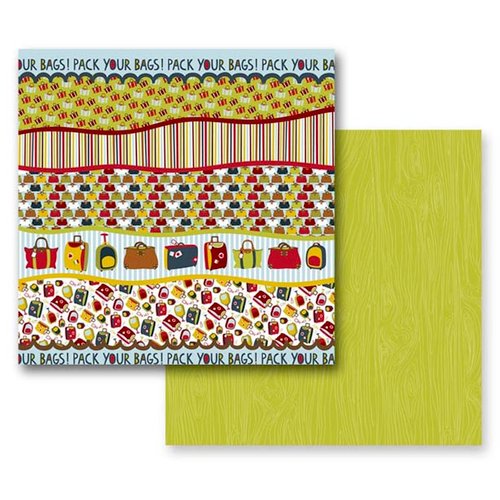 Prima - Road Trip Collection - 12 x 12 Double Sided Paper - Open Road, CLEARANCE