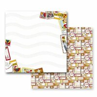Prima - Road Trip Collection - 12 x 12 Double Sided Paper - On the Road Again, CLEARANCE