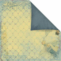 Prima - Back Stage Collection - 12 x 12 Double Sided Paper - Celeste