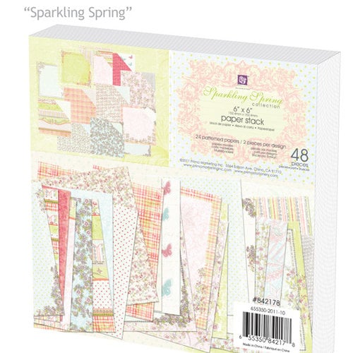 Prima - Sparkling Spring Collection - 6 x 6 Paper Pad