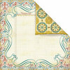 Prima - Reflections Collection - 12 x 12 Double Sided Paper - Flourish