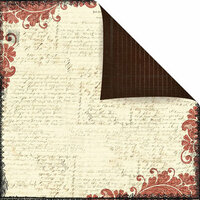 Prima - Reflections Collection - 12 x 12 Double Sided Paper - Scribe