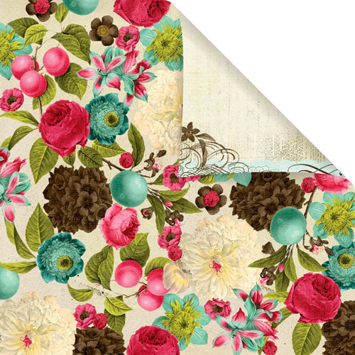 Prima - Madeline Collection - 12 x 12 Double Sided Paper - Rosalee