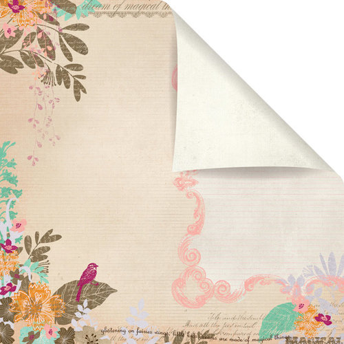 Prima - Melody Collection - 12 x 12 Double Sided Paper - Songbird