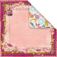 Prima - Melody Collection - 12 x 12 Double Sided Paper - Troubador