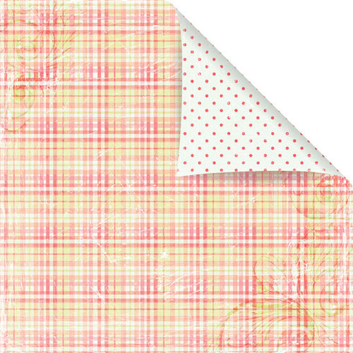 Prima - Sparkling Spring Collection - 12 x 12 Double Sided Paper - Pink Apron