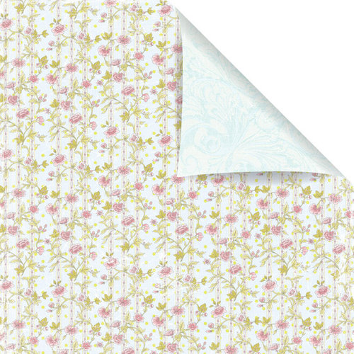 Prima - Sparkling Spring Collection - 12 x 12 Double Sided Paper - Emily