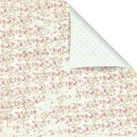 Prima - Sparkling Spring Collection - 12 x 12 Double Sided Paper - Rosebud