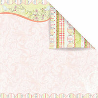 Prima - Sparkling Spring Collection - 12 x 12 Double Sided Paper - Spun Sugar