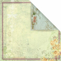 Prima - Botanical Collection - 12 x 12 Double Sided Paper - My Darling, BRAND NEW