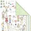 Prima - Celebrate Jack and Jill Collection - 12 x 12 Double Sided Paper - Celebrate