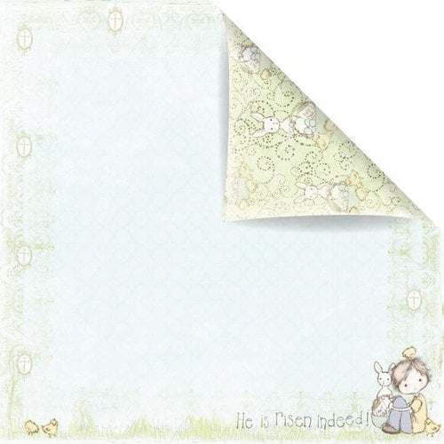 Prima - Celebrate Jack and Jill Collection - 12 x 12 Double Sided Paper - Happy Easter Jack