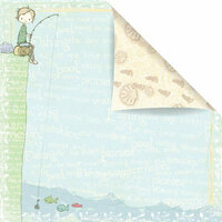Prima - Celebrate Jack and Jill Collection - 12 x 12 Double Sided Paper - Lazy Days