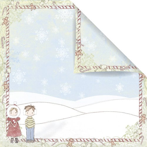 Prima - Celebrate Jack and Jill Collection - 12 x 12 Double Sided Paper - Season Greetings
