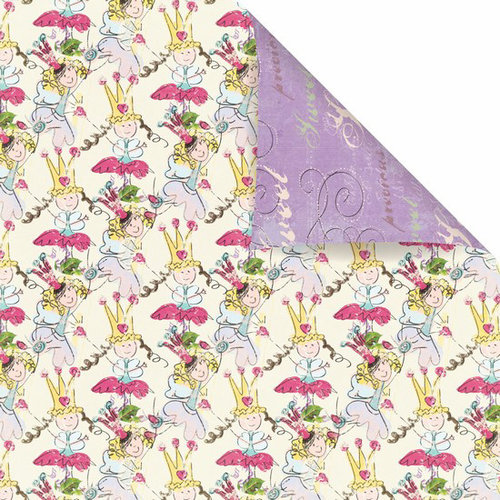 Prima - Sweet Fairy Collection - 12 x 12 Double Sided Paper - Fairy Garden