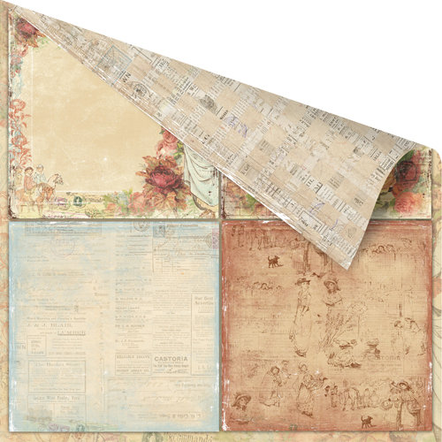 Prima - Romantique Collection - 12 x 12 Double Sided Paper - The Courts