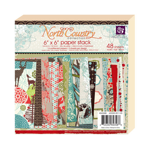 Prima - North Country Collection - Christmas - 6 x 6 Paper Pad