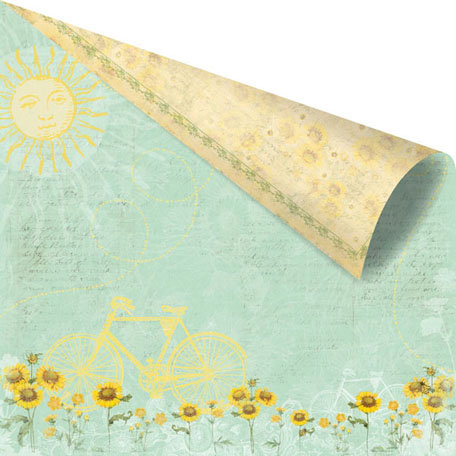 Prima - Sun Kiss Collection - 12 x 12 Double Sided Paper - Shady Nook