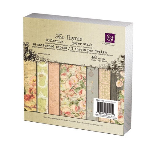 Prima - Tea-Thyme Collection - 6 x 6 Paper Pad