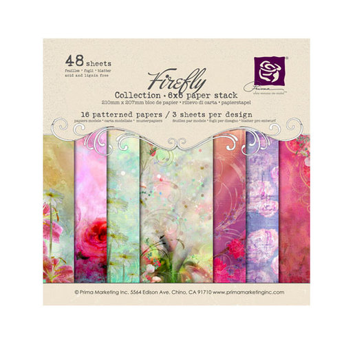 Prima - Firefly Collection - 6 x 6 Paper Pad