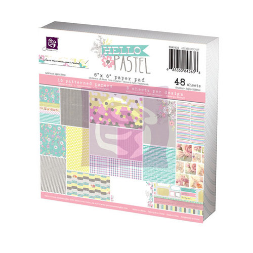 Prima - Hello Pastel Collection - 6 x 6 Paper Pad