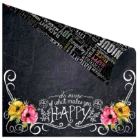 Prima - The Optimist Collection - 12 x 12 Double Sided Paper - Happy