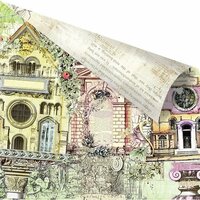 Prima - Garden Fable Collection - 12 x 12 Double Sided Paper - Garden Fable