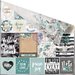 Prima - Zella Teal Collection - 12 x 12 Double Sided Paper - Live Loudly with Foil Accents