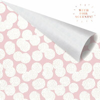 Prima - Amelia Rose Collection - 12 x 12 Double Sided Paper - Dotty with Foil Accents
