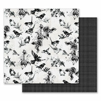 Prima - Flirty Fleur Collection - 12 x 12 Double Sided Paper - Pretty Birds with Foil Accents