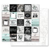 Prima - Flirty Fleur Collection - 12 x 12 Double Sided Paper - So Lovely with Foil Accents