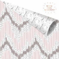 Prima - Cherry Blossom Collection - 12 x 12 Double Sided Paper - Vivid Patterns with Foil Accents