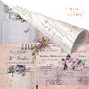 Prima - Lavender Collection - 12 x 12 Double Sided Paper - Through the Years with Foil Accents