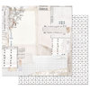 Prima - Pretty Pale Collection - 12 x 12 Double Sided Paper with Foil Accents - The Last Hour