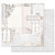 Prima - Pretty Pale Collection - 12 x 12 Double Sided Paper with Foil Accents - The Last Hour