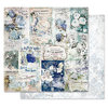 Prima - Georgia Blues Collection - 12 x 12 Double Sided Paper - Memory Lane