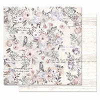 Prima - Lavender Frost Collection - 12 x 12 Double Sided Paper - Finding The Way