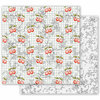 Prima - Fruit Paradise Collection - 12 x 12 Double Sided Paper - Cherry Galore with Foil Accents