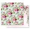 Prima - Misty Rose Collection - 12 x 12 Double Sided Paper - Flowers for Her with Foil Accents